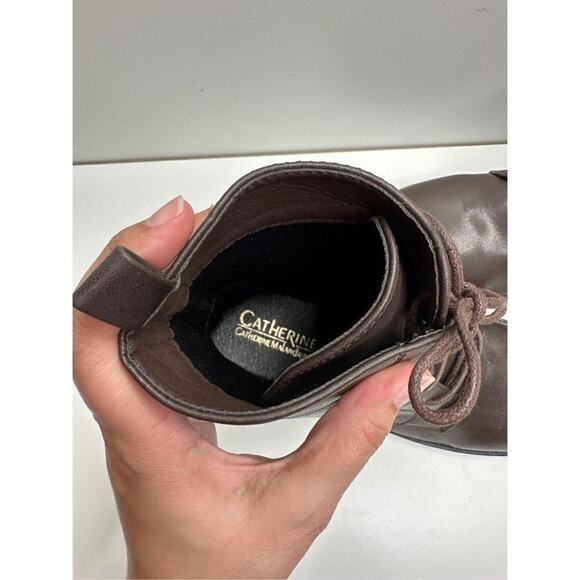 Catherine Malandrino Booney‎ Vegan Leather Lace Up  Combat Boots Size 9 New - Picture 10 of 13